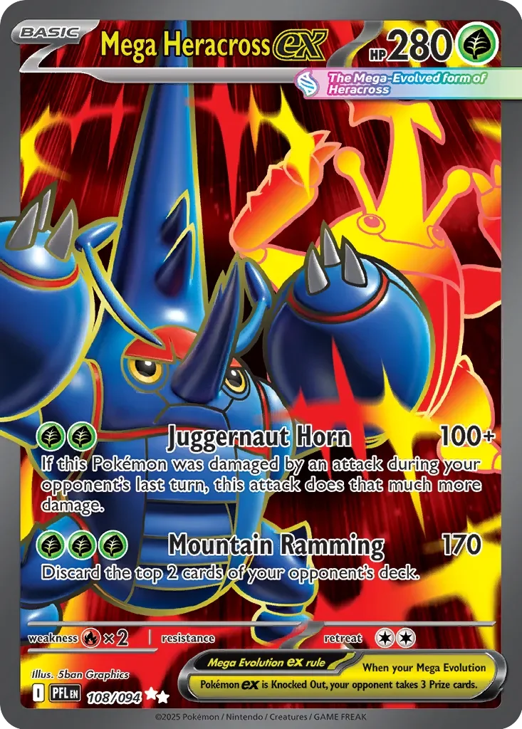 Mega Heracross ex 「PFL 108/094」「EN」