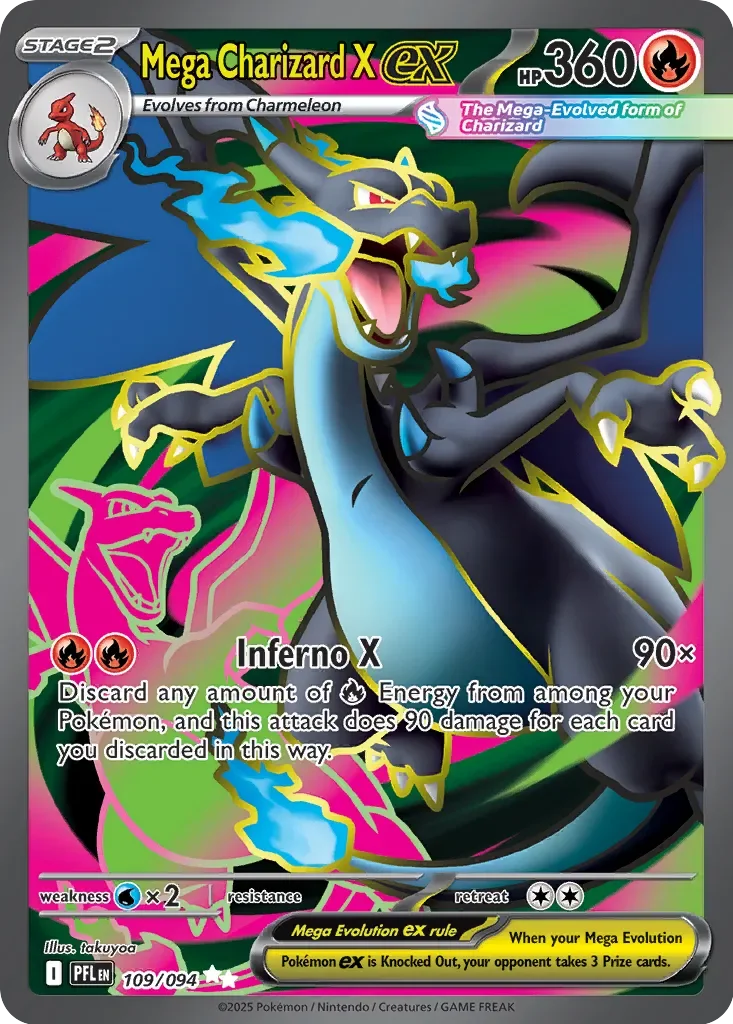 Mega Charizard X ex 「PFL 109/094」「EN」
