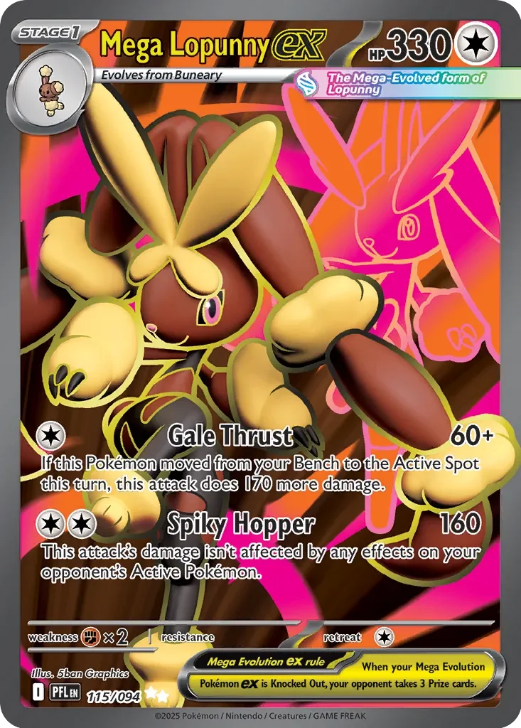 Mega Lopunny ex 「PFL 115/094」「EN」