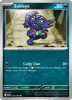 Sableye #059/094 · Pokémon