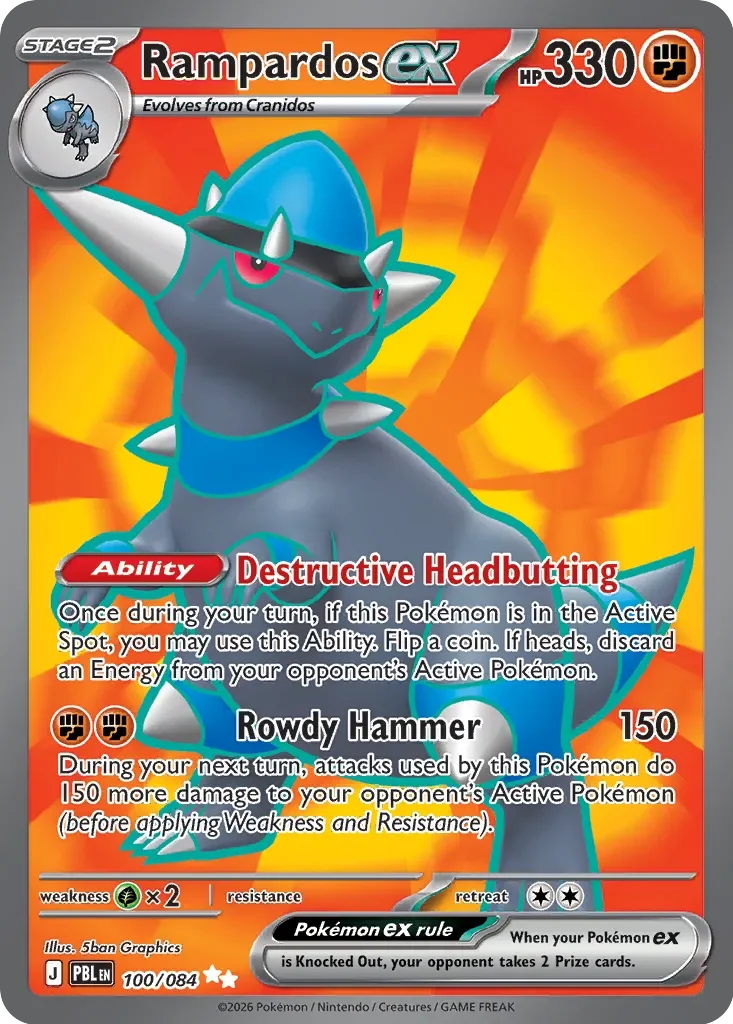Rampardos ex 「PBL 100/084」「EN」
