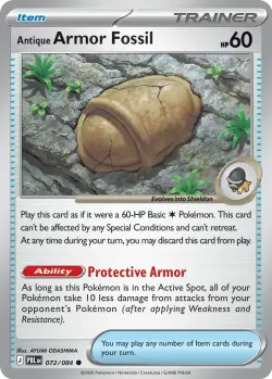 Antique Armor Fossil #072/084 · Pokémon