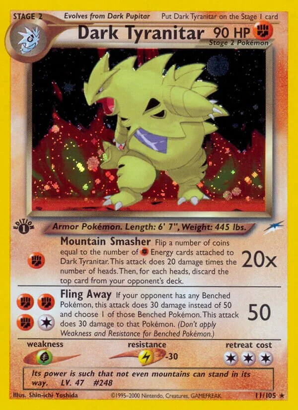 Dark Tyranitar 「N4 11/105」「EN」