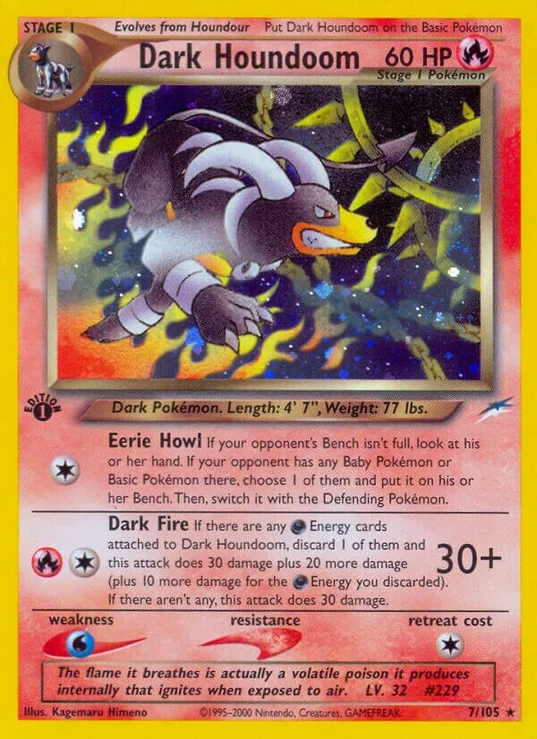 Dark Houndoom 「N4 7/105」「EN」
