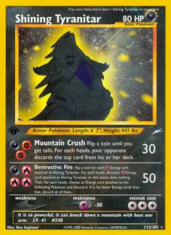 Shining Tyranitar 「N4 113/105」「EN」