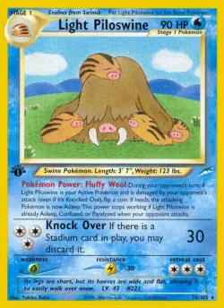 Light Piloswine #26/105 · Pokémon