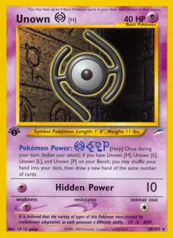 Unown #28/105 · Pokémon