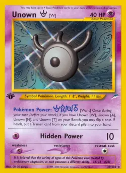 Unown #29/105 · Pokémon