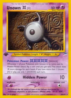 Unown #30/105 · Pokémon