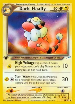 Dark Flaaffy #34/105 · Pokémon