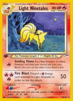 Light Ninetales #50/105 · Pokémon