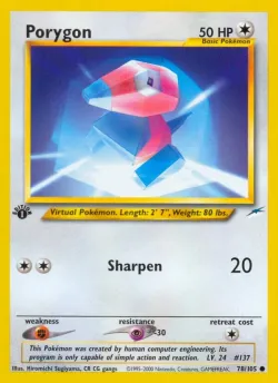 Porygon 「N4 78/105」「EN」