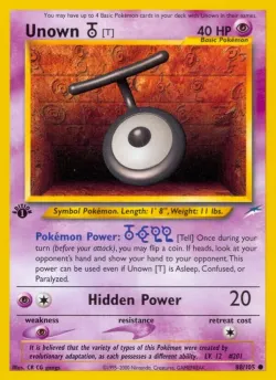 Unown 「T」「N4 88/105」「EN」