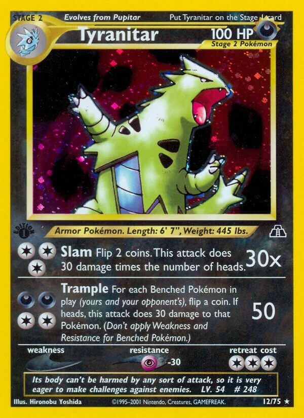 Tyranitar 「N2 12/75」「EN」
