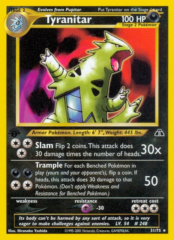 Tyranitar 「N2 31/75」「EN」