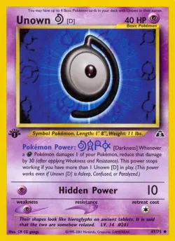 Unown 「D」「N2 47/75」「EN」