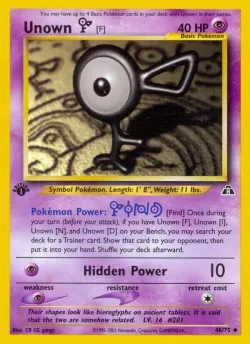 Unown 「F」「N2 48/75」「EN」
