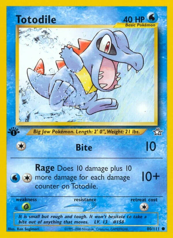 Totodile 「N1 80/111」「EN」