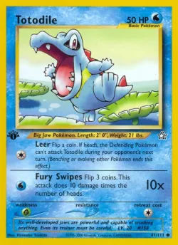 Totodile 「N1 81/111」「EN」
