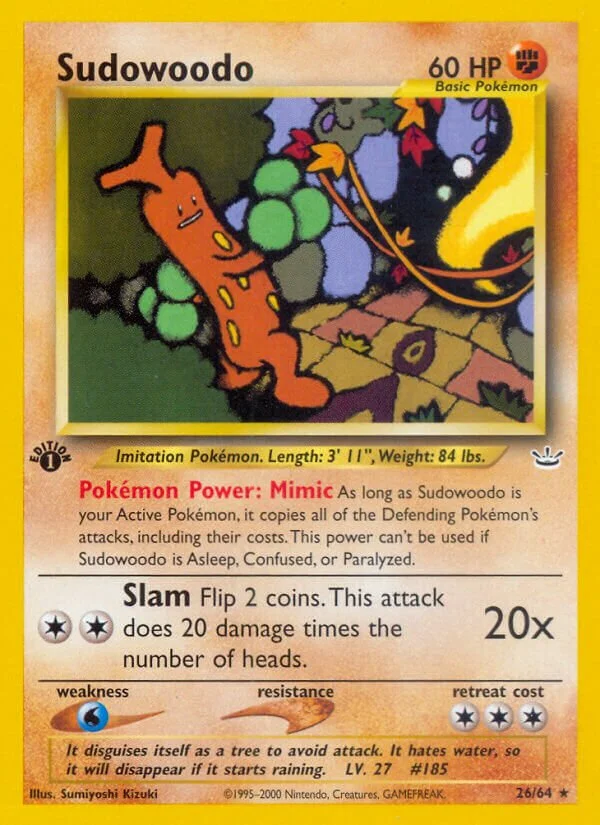 Sudowoodo 「N3 26/64」「EN」