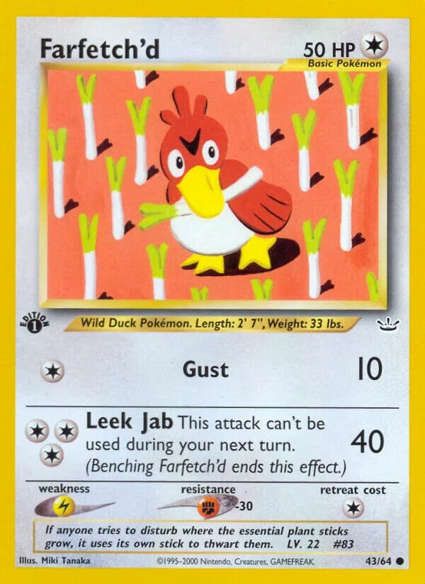 Farfetch'd 「N3 43/64」「EN」