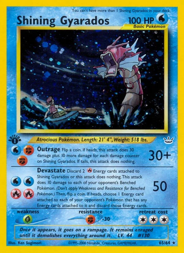 Shining Gyarados 「N3 65/64」「EN」