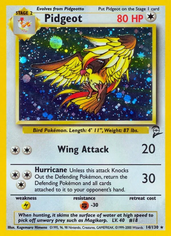 Pidgeot 「B2 14/130」「EN」