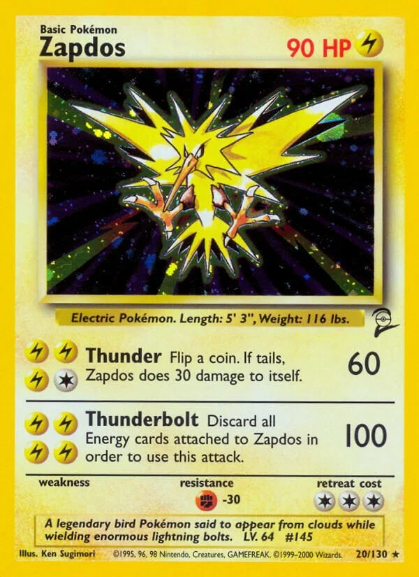 Zapdos 「B2 20/130」「EN」