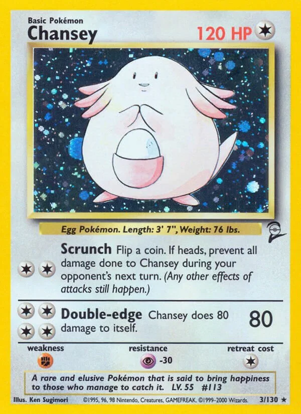 Chansey 「B2 3/130」「EN」