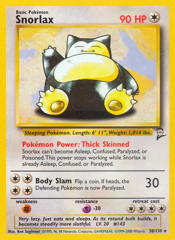Snorlax 「B2 30/130」「EN」