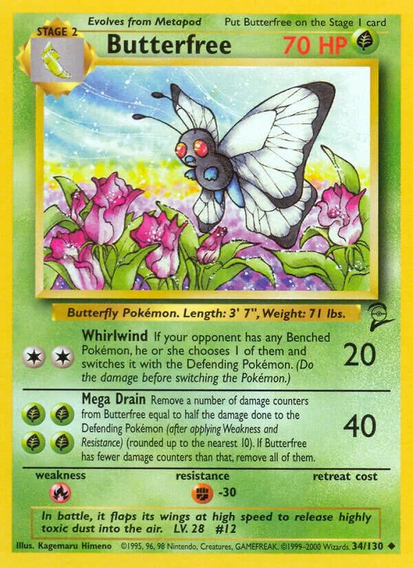 Butterfree 「B2 34/130」「EN」
