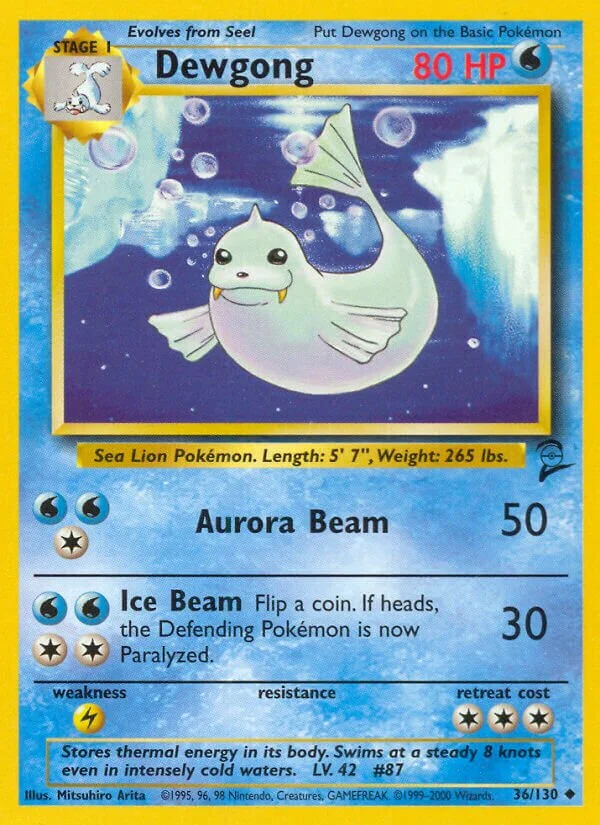 Dewgong 「B2 36/130」「EN」