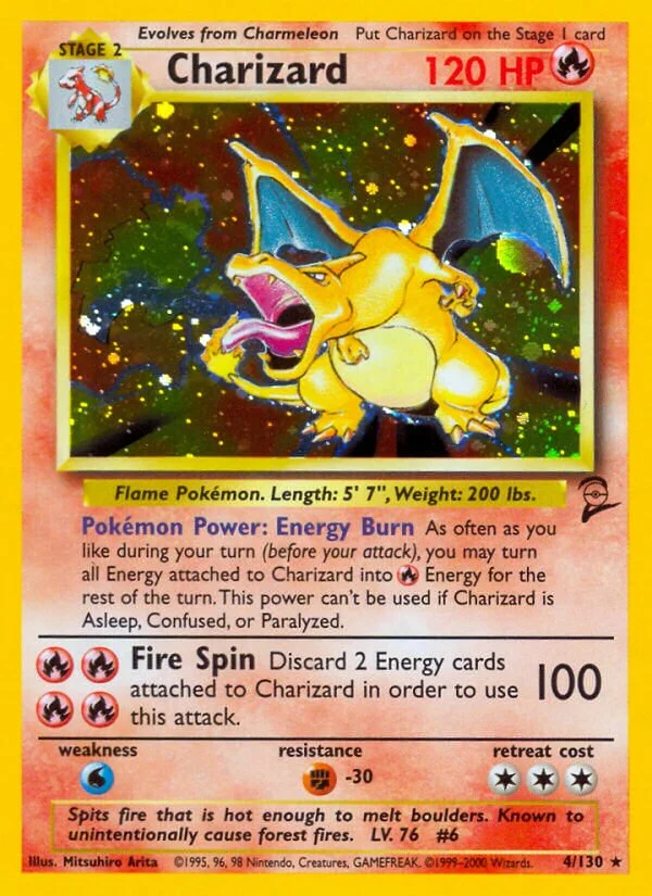 Charizard 「B2 4/130」「EN」