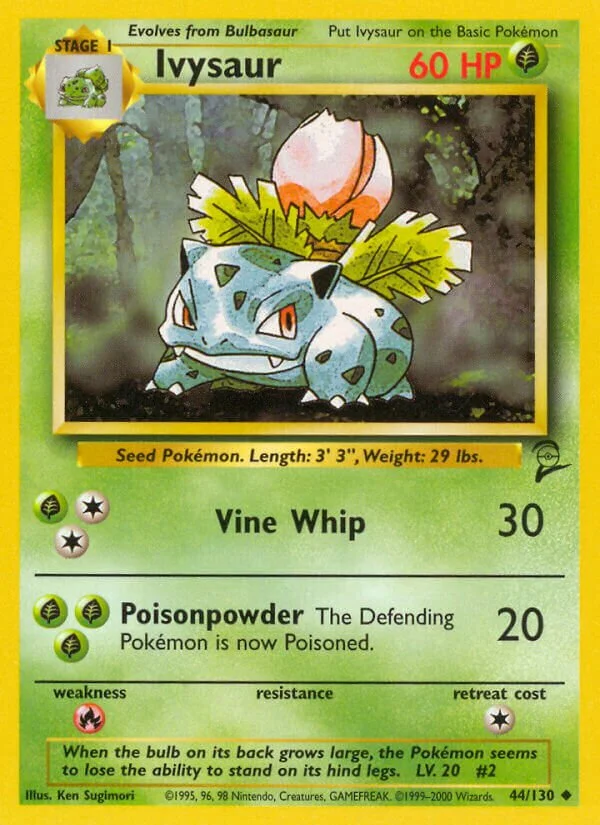 Ivysaur 「B2 44/130」「EN」