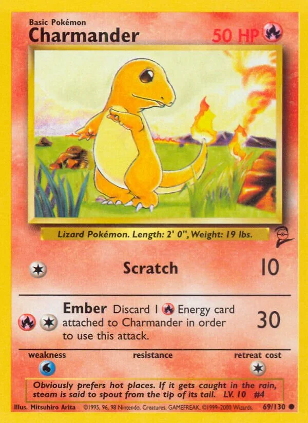 Charmander 「B2 69/130」「EN」