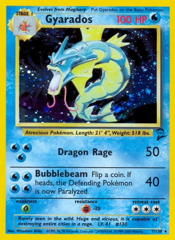 Gyarados 「B2 7/130」「EN」