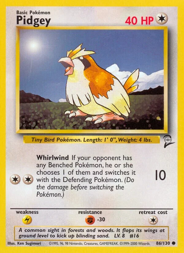 Pidgey 「B2 86/130」「EN」