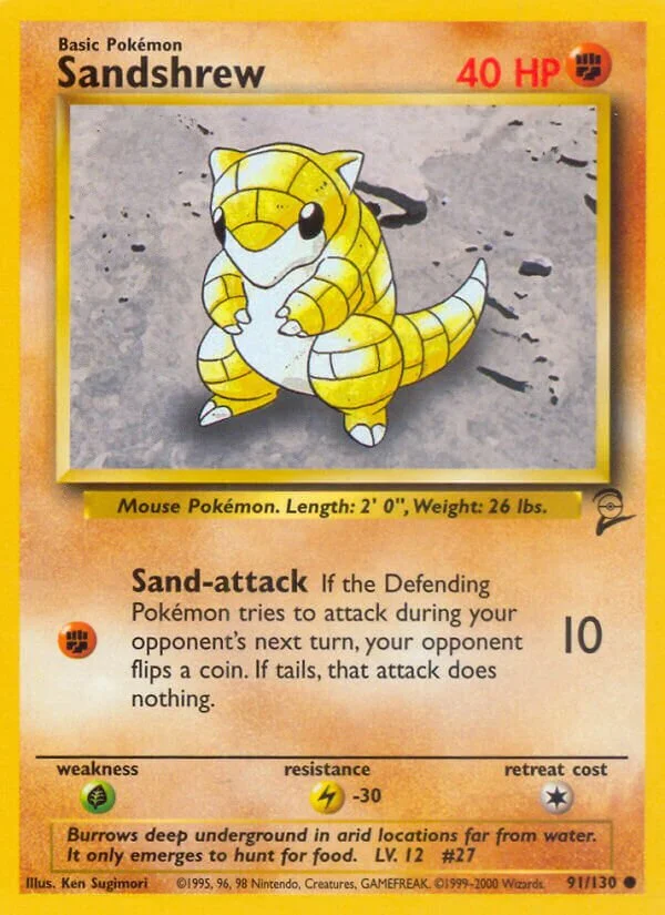 Sandshrew 「B2 91/130」「EN」