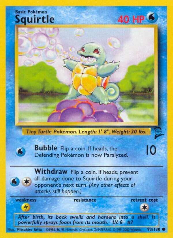 Squirtle 「B2 93/130」「EN」