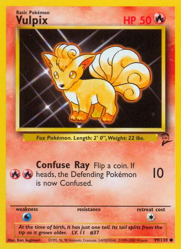 Vulpix 「B2 99/130」「EN」