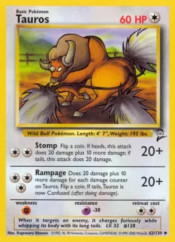 Tauros #62/130 · Pokémon