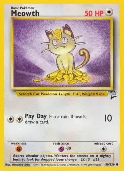 Meowth #80/130 · Pokémon