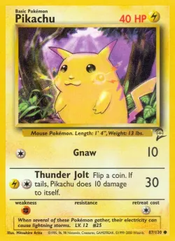Pikachu 「B2 87/130」「EN」