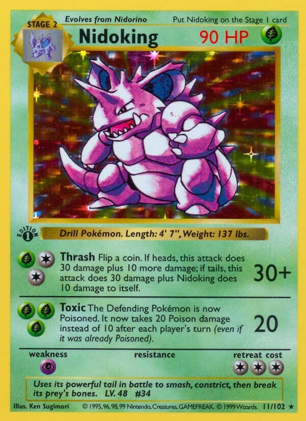 Nidoking 「BS 11/102」「EN」