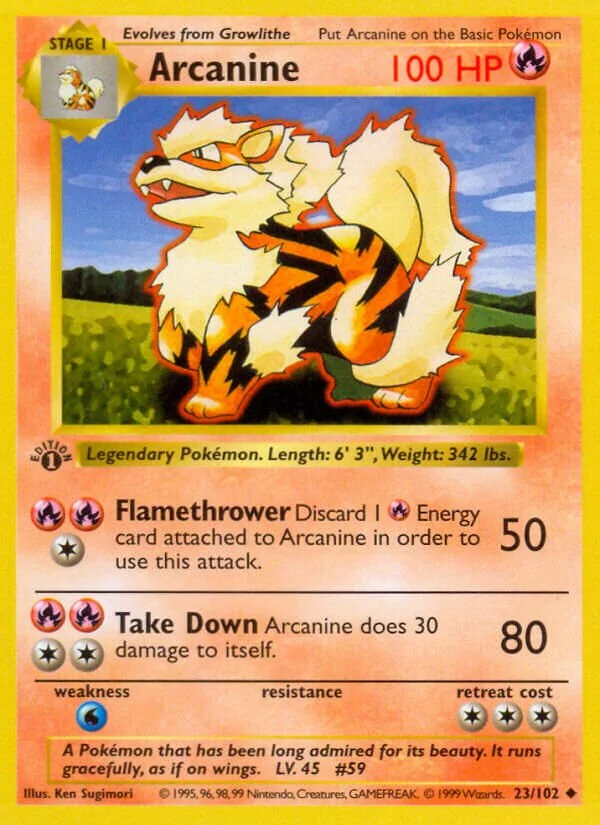 Arcanine 「BS 23/102」「EN」