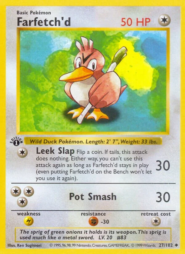Farfetch'd 「BS 27/102」「EN」