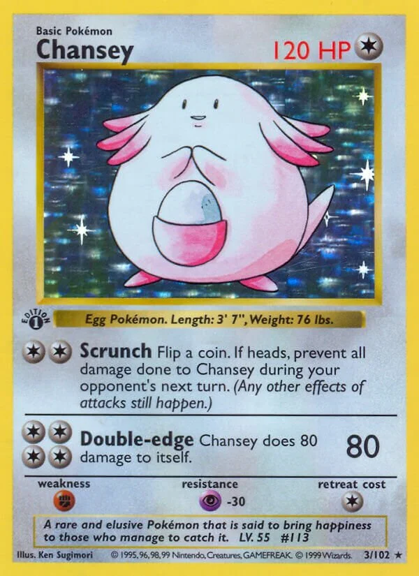 Chansey 「BS 3/102」「EN」
