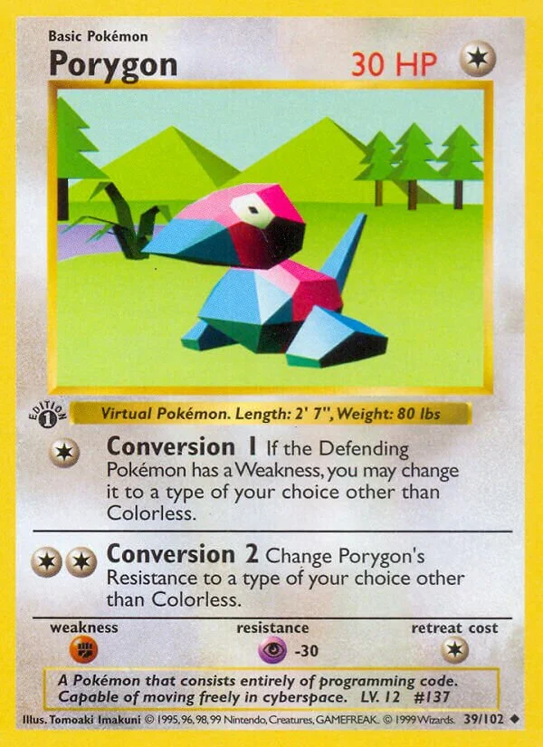 Porygon 「BS 39/102」「EN」