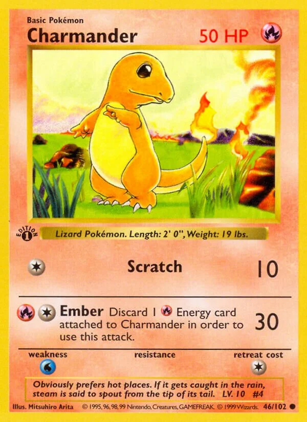 Charmander 「BS 46/102」「EN」