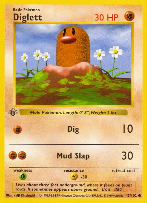 Diglett 「BS 47/102」「EN」